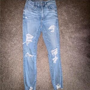 American Eagle Outfitters Light Blue Skinny Jeans